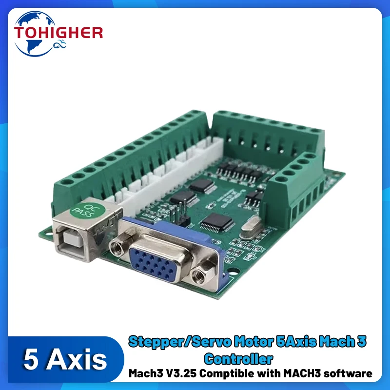 5 Axis Cnc Breakout Board Interface Mach3 - 5 축 인터페이스 보드 Mach3 브레이크