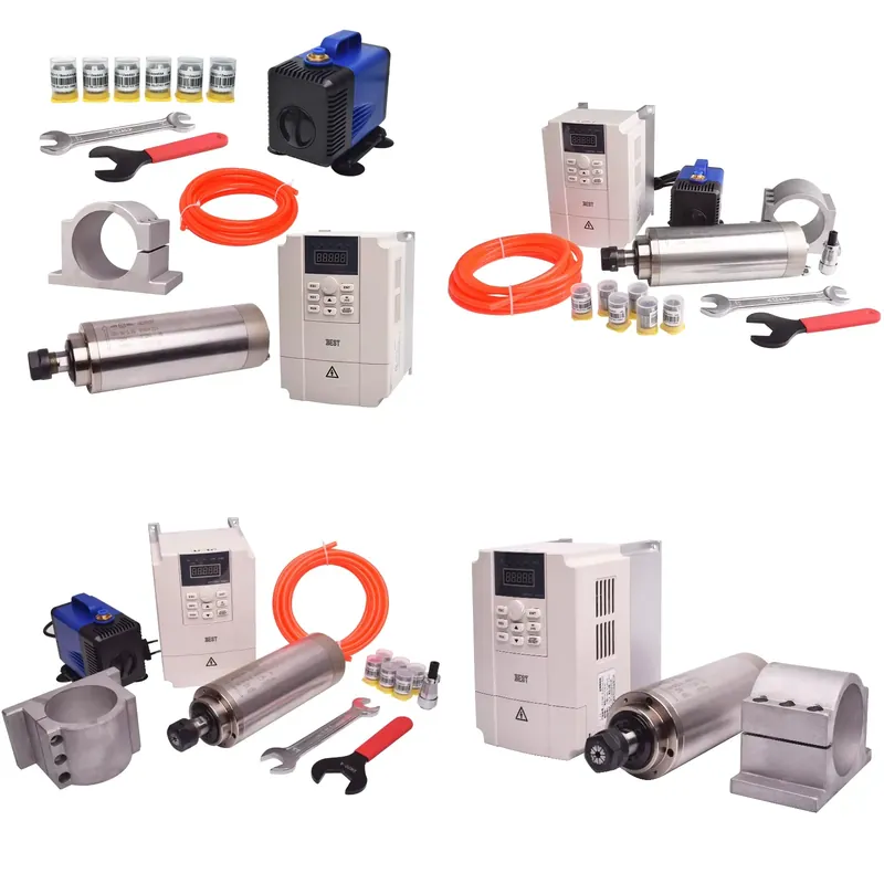 2.2Kw Water Cooled Spindle Kit Vfd - Gdz80 2.2kw 수냉식 스핀들 세트 2.2kw
