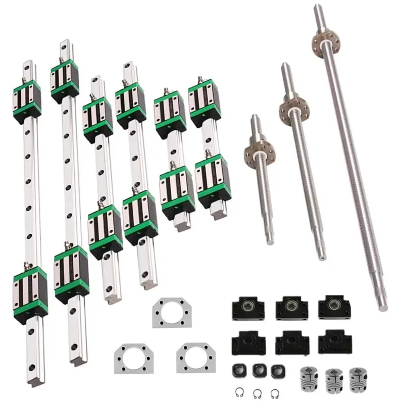 Hgr20 Linear Guide Rail Ballscrew Set - 6세트 HGR20 리니어 가이드 레일 400