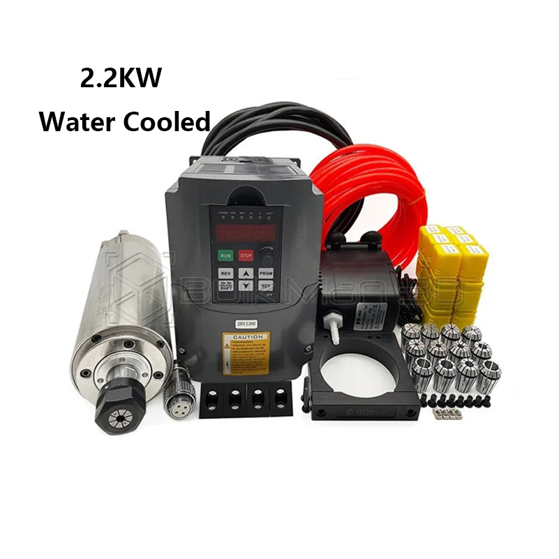 Er20 Collet Chuck Spindle Motor 220V - 고품질 2.2KW 220V/110V 수냉식 스핀들 모터