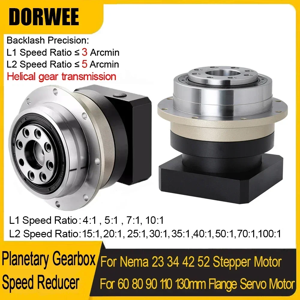 Planetary Gearbox Reducer Nema 23 34 - 유성 기어박스 고정밀 헬리컬 기어 플랜지