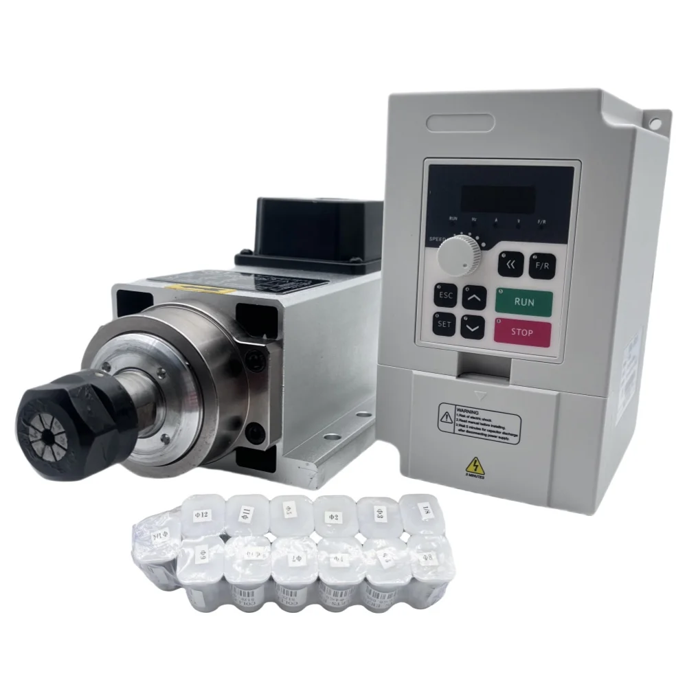 1.5KW ER11/ER20 110V/220V CNC  - Air Cooled 1.5Kw Spindle Motor Inverter 110V 리뷰 및 가격