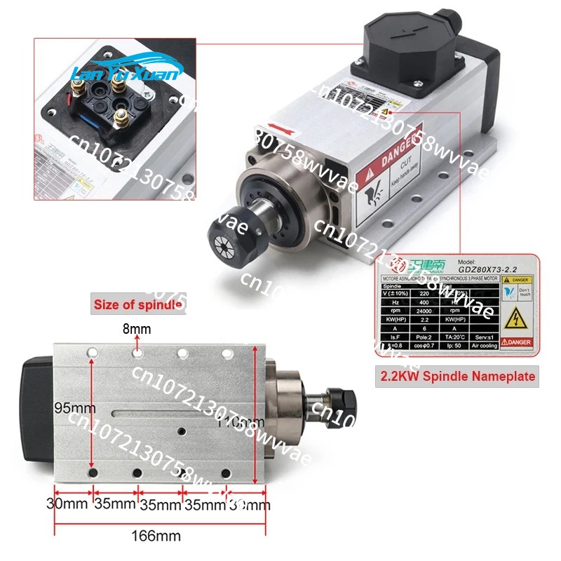 1.5KW 110V CNC 공냉식 스핀들 키트 사각형  - Air Cooled 1.5Kw Spindle Motor Inverter 110V 리뷰 및 가격
