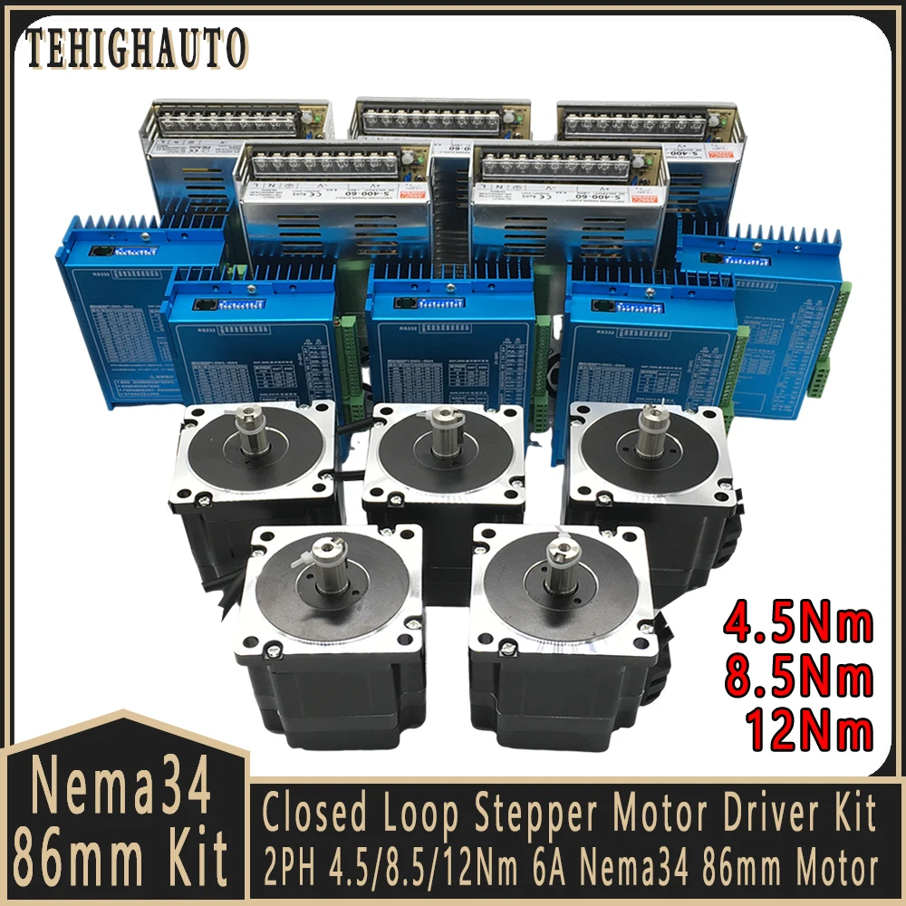 Nema34 86mm 폐쇄 루프 스테퍼 모터 키트(인코 - Hybrid Servo Driver Nema 34 8.5Nm 리뷰 및 가격