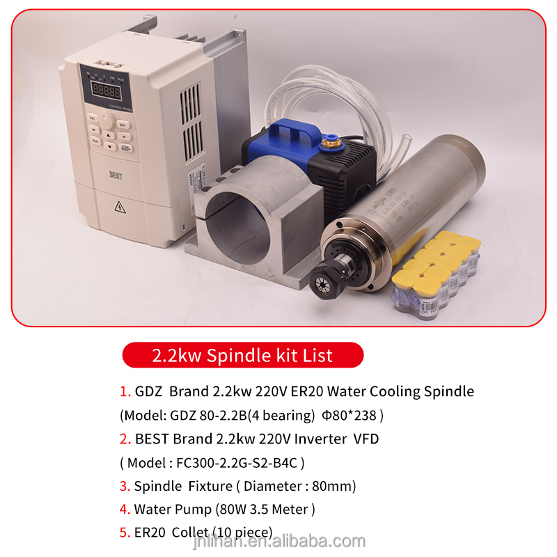 모터 인버터 VFD 키트 CNC 스핀들 모터 2.2kw - 2.2Kw Water Cooled Spindle Kit Vfd 리뷰 및 가격