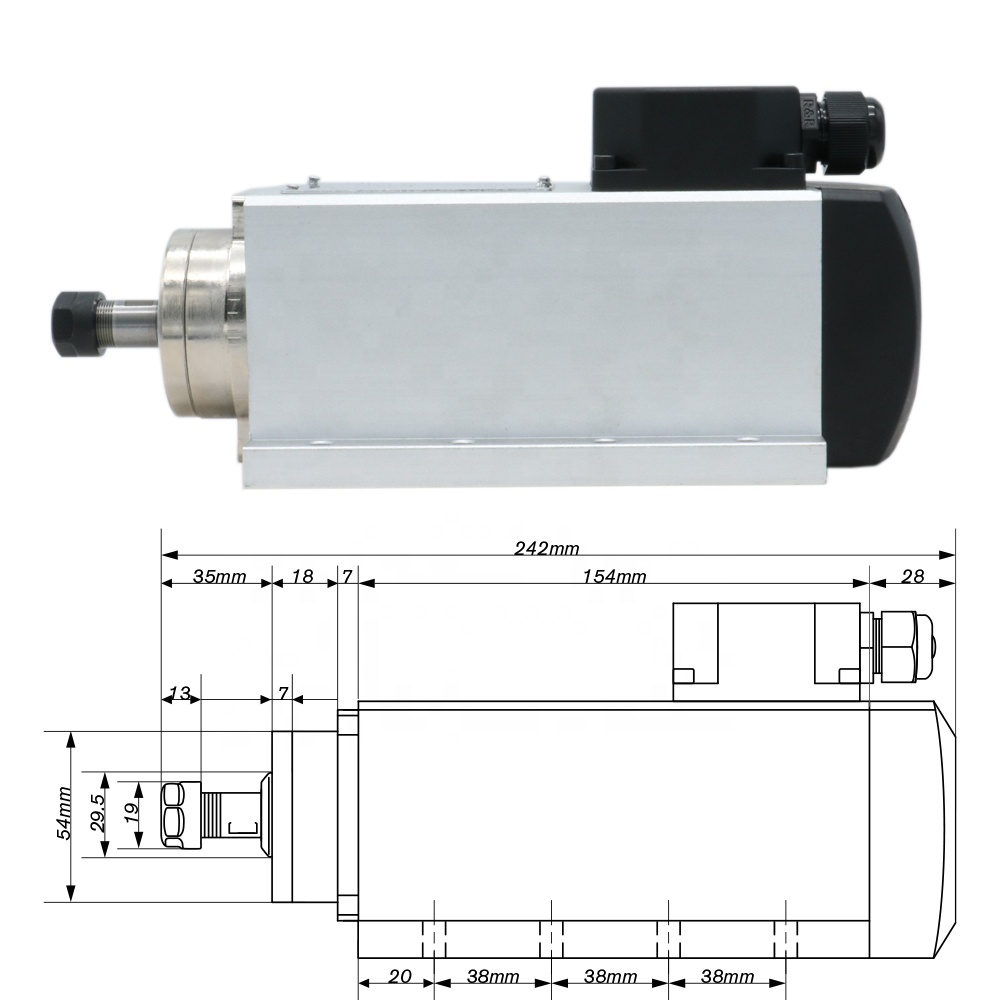 1.5kw 플래시 에어 쿨드 스핀들 모터 CNC 110 - Air Cooled 1.5Kw Spindle Motor Inverter 110V 리뷰 및 가격