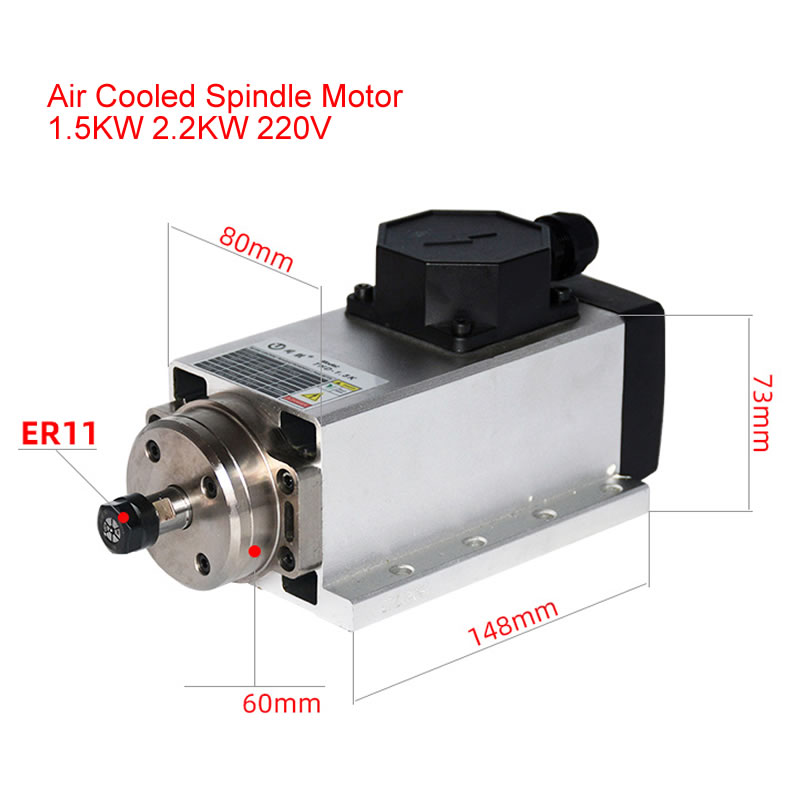 800W 1.5W 2.2KW 3.5KW 4.5KW 6K - Er20 Collet Chuck Spindle Motor 220V 리뷰 및 가격