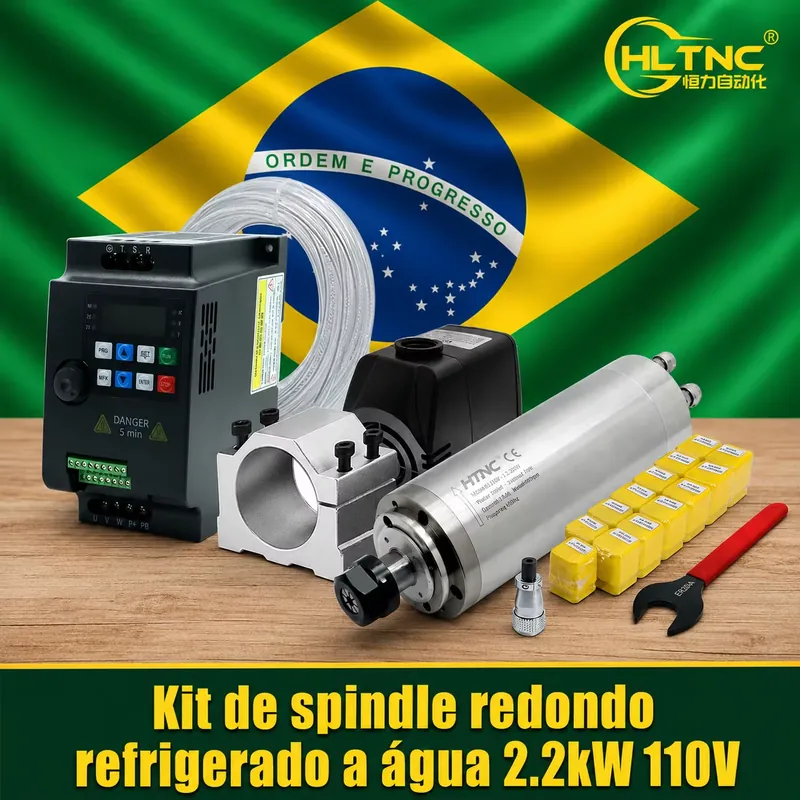 브라질에서 2.2kw 220V 110V 수냉식 스핀들( - 2.2Kw Water Cooled Spindle Kit Vfd 리뷰 및 가격