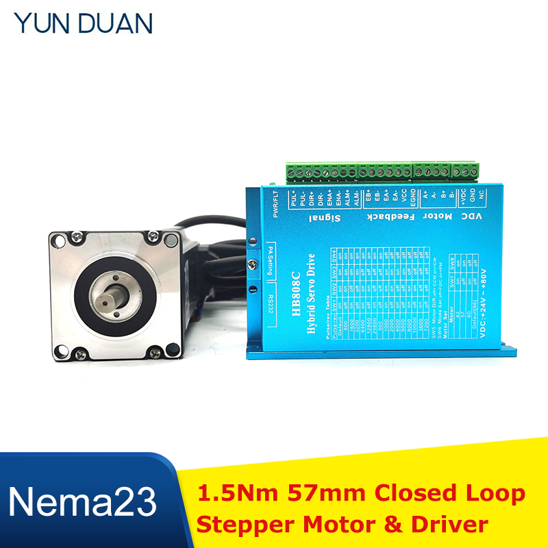 1.5Nm 폐쇄 루프 스테퍼 모터 드라이버 Nema23 - Nema 23 Closed Loop Stepper Motor Driver Kit 리뷰 및 가격
